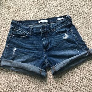 Dark wash banana republic jean shorts